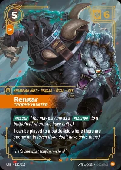 Rengar, Trophy Hunter (Champion)