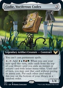 Codie, Vociferous Codex (Extended Art)