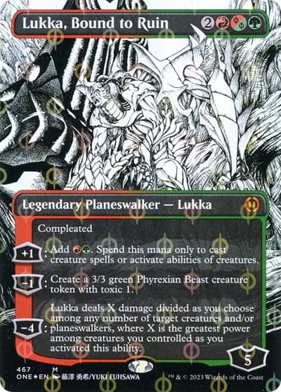 Lukka, Bound to Ruin (Borderless) (Step-And-Compleat Foil)