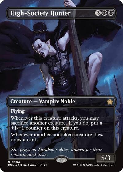 High-Society Hunter (Borderless) (Mana Foil)