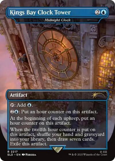 Kings Bay Clock Tower - Midnight Clock