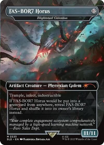 FAS-BOR7 Horus - Blightsteel Colossus (Rainbow Foil)