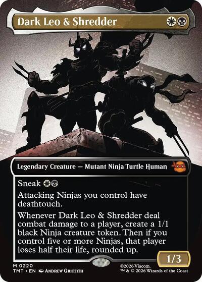 Dark Leo & Shredder (Borderless)