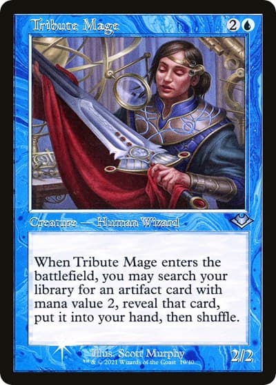 Tribute Mage (Retro Frame) (Foil Etched)