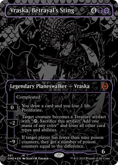 Vraska, Betrayal's Sting (Oil Slick Raised Foil)