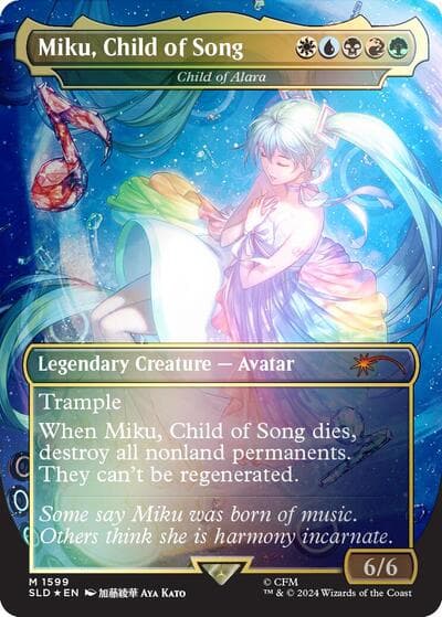Miku, Child of Song - Child of Alara (Rainbow Foil)
