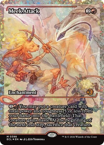 Meek Attack (0398) (Showcase) (Fracture Foil)